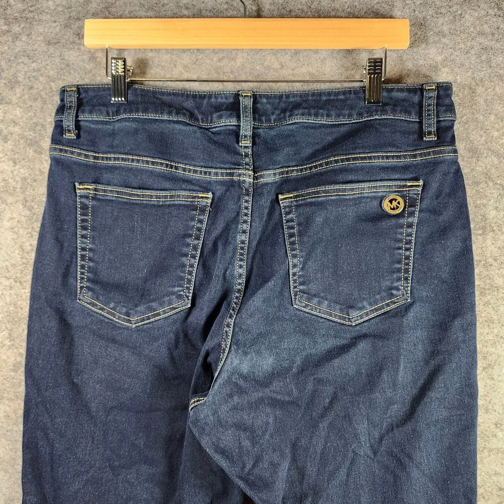 MICHAEL KORS Izzy‎ Skinny Jeans Dark Wash Women Size 14W Stretch Denim Preppy